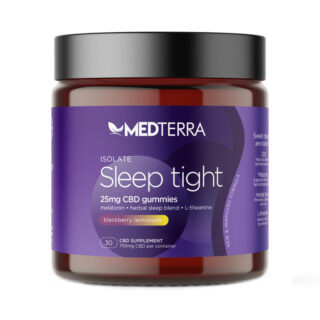 Medterra - CBD Edible - Sleep Tight Isolate Gummies - Blackberry Lemonade - 25mg