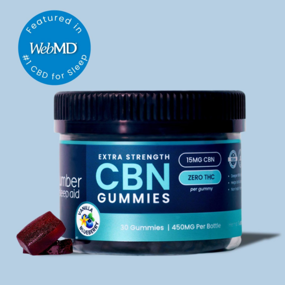 Slumber CBN - CBN Edible - Vanilla Blueberry Sleep Aid Gummies - 450mg