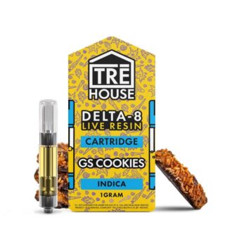 TRĒ House Live Resin Delta 8 Cartridge GS Cookies 1g