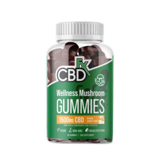 CBD Edibles - Natural Cherry Mushroom Gummies for Wellness - 50mg - By CBDfx