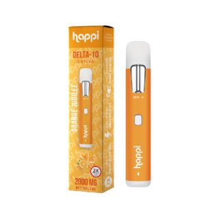 Weed Pen - Orange Jubilee D10 Disposable Vape Pen - 2ml by Happi