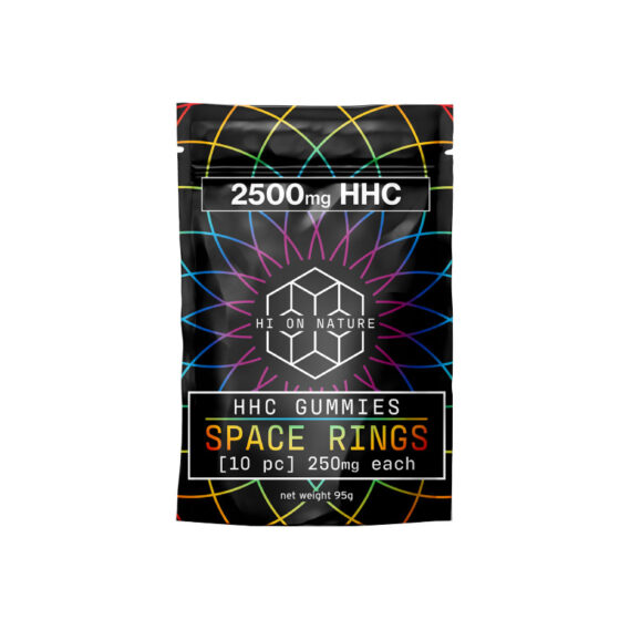 HHC Edibles - Space Rings Gummies - 250mg - By Hi On Nature - 2500mg Bag