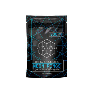 THC Edibles - Neon Ring D8 Gummies - 50mg - By Hi On Nature
