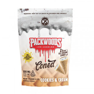 HHC Edible - Infused Waffle Cones - Cookies and Cream by Packwoods