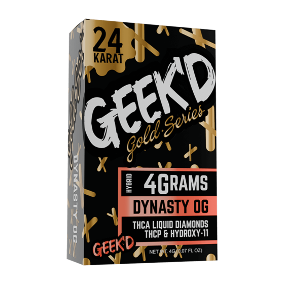 Geek'd - THCA Vape Device - 24K - 4g - Dynasty OG (Hybrid)