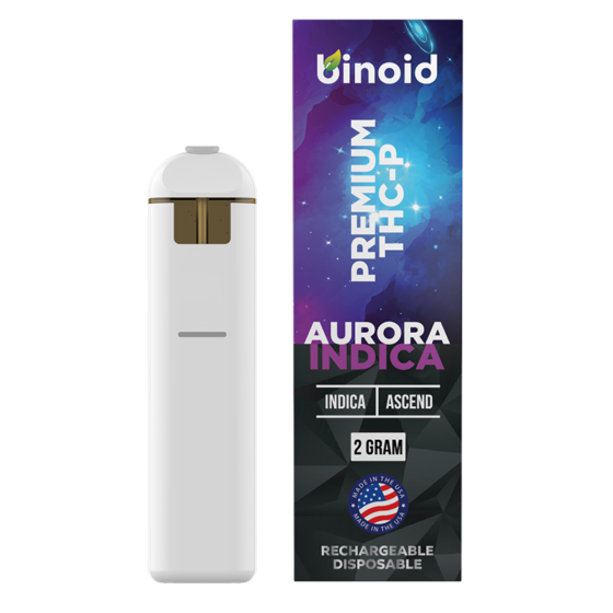 THC-P Vape Pen - Aurora Indica - Indica 2g - Binoid