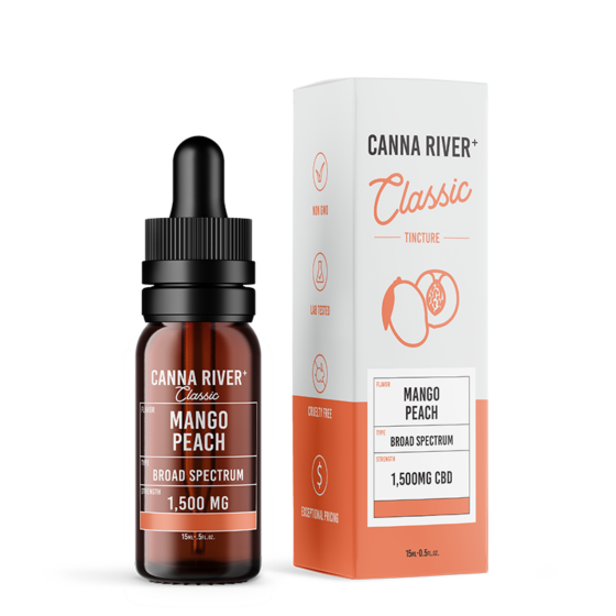 Classic CBD Oil Tincture - Mango Peach - Canna River