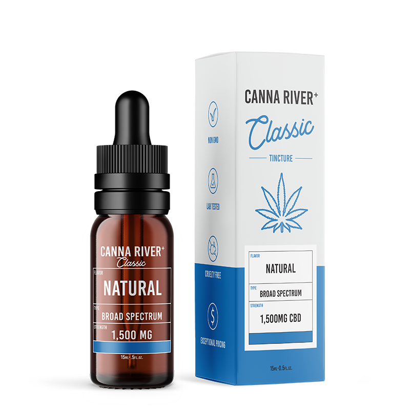 Classic CBD Oil Tincture - Natural Flavor - Canna River