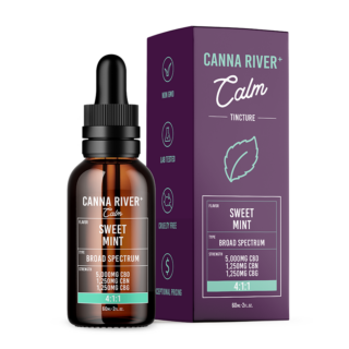 Canna River - CBD Oil - CBD:CBG:CBN Calm Tincture - Sweet Mint - 5000mg