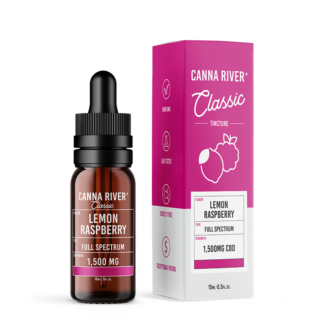 Canna River - CBD Oil - Classic Full Spectrum Tincture - Lemon Raspberry - 1500mg