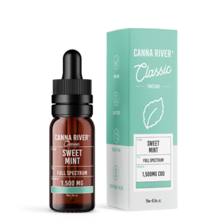 Canna River - CBD Oil - Classic Full Spectrum Tincture - Sweet Mint - 1500mg