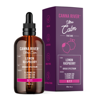 Canna River - CBD Oil - Broad Spectrum Ultra Calm Tincture - Lemon Raspberry - 20000mg