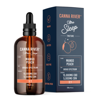 Canna River - CBD Oil - Broad Spectrum Ultra Sleep Tincture - Mango Peach - 20000mg