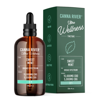 Canna River - CBD Oil - Broad Spectrum Ultra Wellness Tincture - Sweet Mint - 20000mg