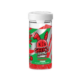 THC Edibles - Strawberry D8 Gummies + THC-P - 125mg - By Geek'd