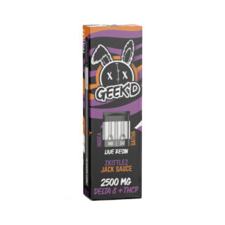Weed Pen - Zkittles & Jack Sauce Rechargeable D8 Disposable + THC-P - 2.5g - By Geek'd