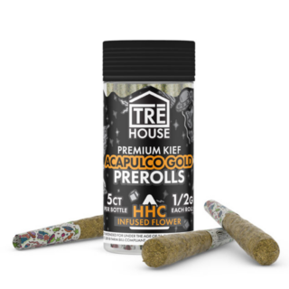 HHC Flower - Acapulco Gold Pre Rolls - 5ct - By TRE House