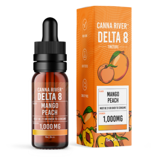 Delta 8 THC Oil Tincture - Mango Peach Flavor - Canna River