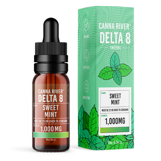 Delta 8 THC Oil Tincture - Sweet Mint Flavor - Canna River