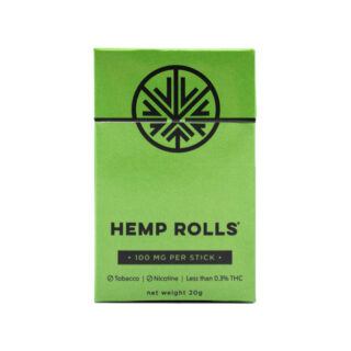 Hemp Cigarettes - Menthol Hemp Cigarettes Pouch - 20 Count - By Hemp Rolls