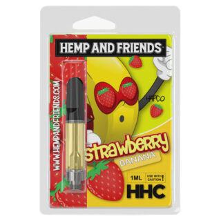 Hemp and Friends - HHC Vape - Cartridge - Strawberry Banana - 1ml