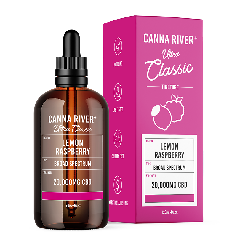 Ultra Classic CBD Oil Tincture - Lemon Raspberry - Canna River