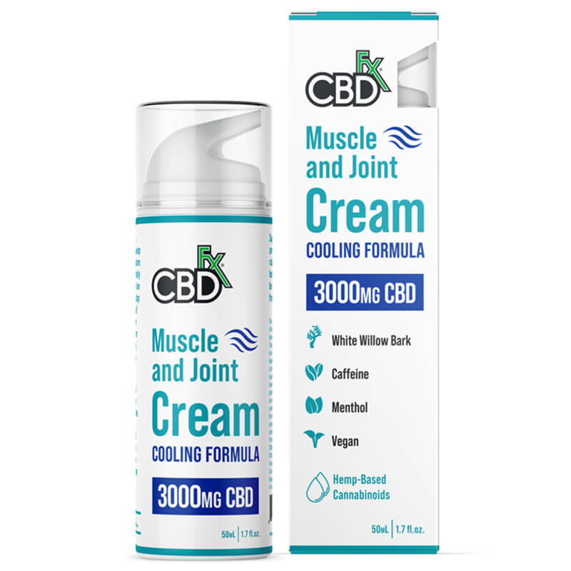 CBD Cream - Muscle & Joint Cooling Cream - 500mg-3000mg - by CBDfx