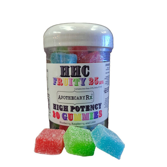 Apothecary RX - HHC Edibles - Fruity Gummies - 25mg - 20 Count Jar