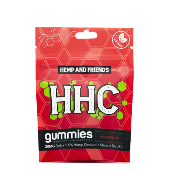 HHC Edibles - Watermelon HHC Gummies - 20mg - By Hemp and Friends