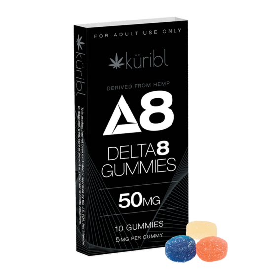THC Edibles - Black Label Gummies - 5mg - By Kuribl - 5 Count Pouch