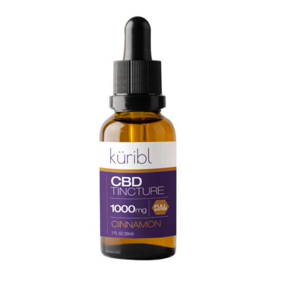 CBD Oil - Cinnamon Flavored Full Spectrum Tincture - 1000mg - By Kuribl