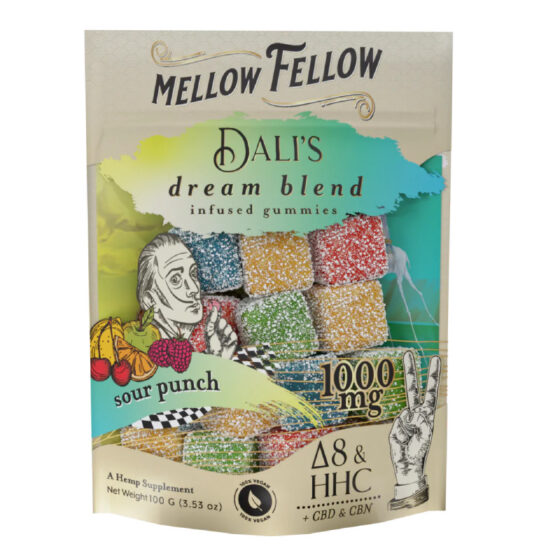 THC Edibles - Sour Punch Dali's Dream Blend Gummies - 50mg - By Mellow Fellow
