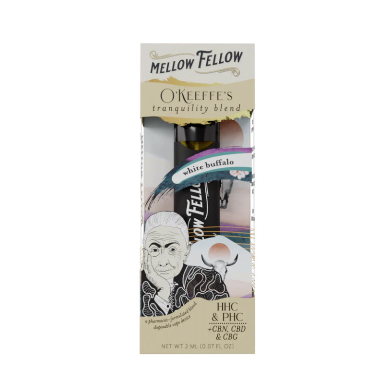 HHC Vape - White Buffalo OKeeffe'ss Tranquility Blend Disposable - 2ml - By Mellow Fellow