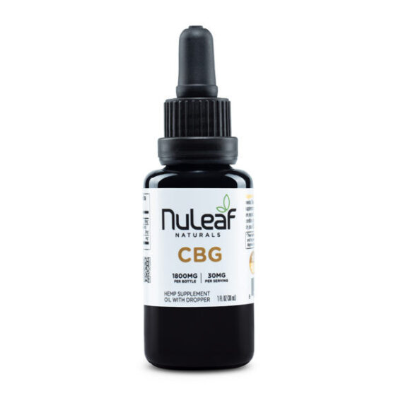 CBG Tincture - Full Spectrum CBG Oil - 300mg-1800mg - By NuLeaf Naturals