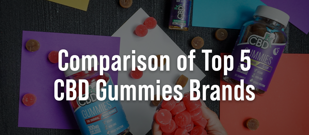Comparison of Top 5 CBD Gummies Brands