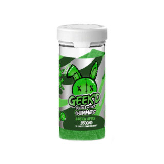 THC Edibles - Green Apple D8 Gummies + THC-P - 125mg - By Geek'd