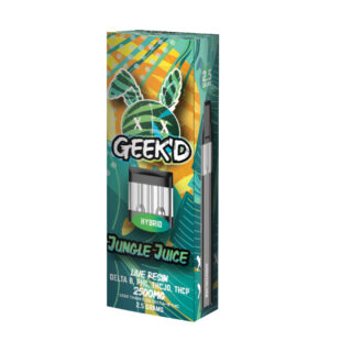 Geek'd - THC Vape - Live Resin D8 + PHC + THCP + THCJD Switch Disposable - Jungle Juice - 2.5g
