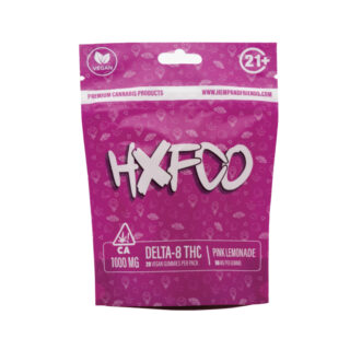 Hemp And Friends - THC Edibles - D8 Gummies - Pink Lemonade - 50mg - 20 Count Pouch