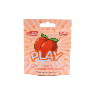 CBD Gummies For Sex - Peach Female Enhancement Gummy - By Play - Front