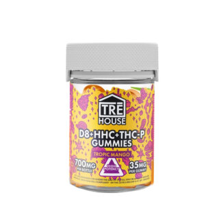 TRE House - THC Edible - D8 + HHC + THC-P Gummies - Tropic Mango - 700mg