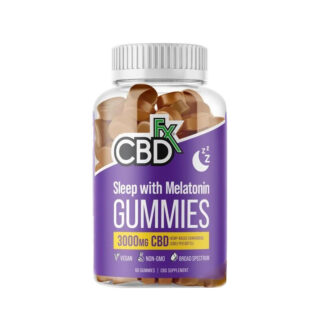 CBDfx - CBD Edibles - Broad Spectrum Sleep With Melatonin Gummies - 50mg - 3000mg Gummies