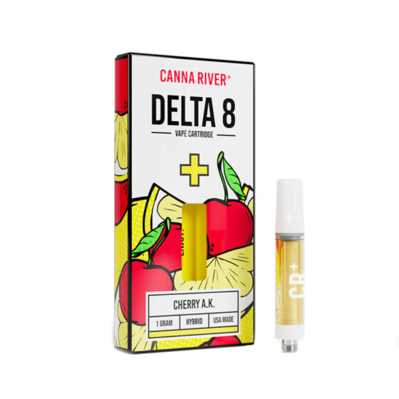 Canna River - THC Vape - D8 Cartridge - Cherry A.K. - 1g