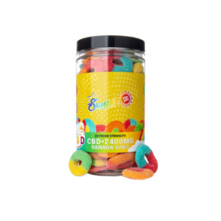 Sunset CBD - CBD Edibles - Broad Spectrum Gummies - Rainbow Rings - 2400mg