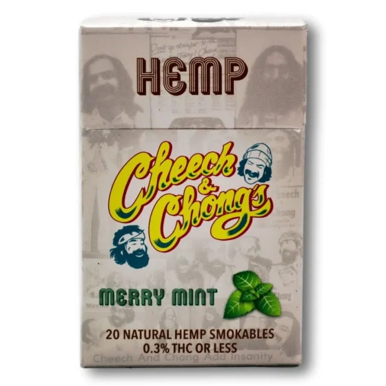 Merry Mint CBD Cigarettes by Cheech and Chong - Front