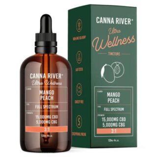 CBD Oil - Full Spectrum Ultra Wellness Tincture + CBG - 120ml - By Canna River