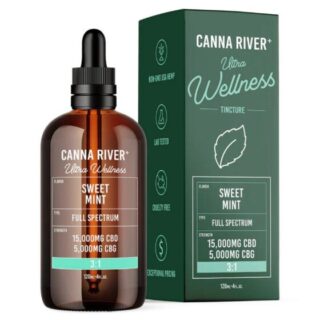 CBD Oil - Full Spectrum Ultra Wellness Tincture + CBG - 120ml - By Canna River