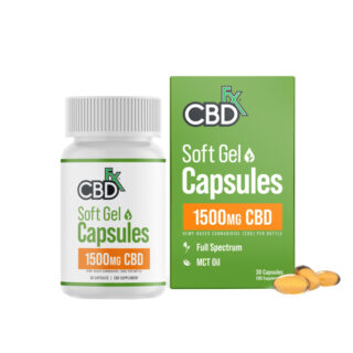 CBDfx - CBD Oil - Full Spectrum Softgel Capsules - 1500mg