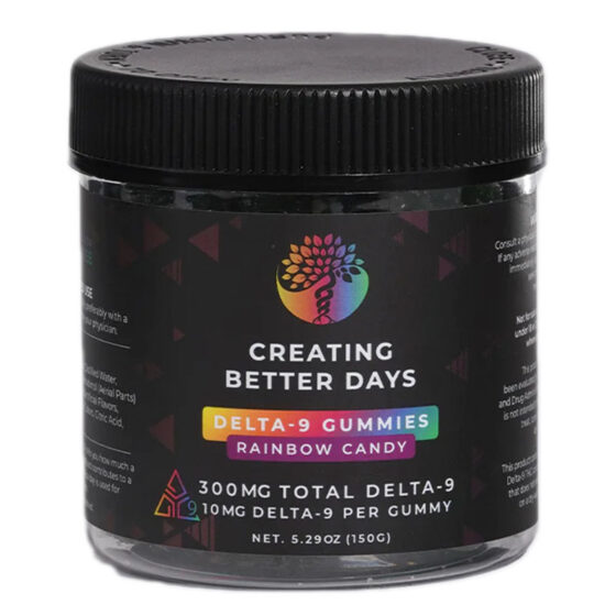 THC Gummies - Full Spectrum Rainbow Candy Delta 9 Gummies - 10mg