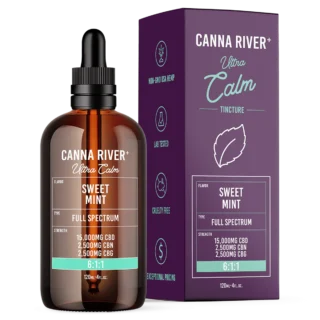 CBD Oil - Full Spectrum Ultra Calm Tincture + CBG + CBN - 120ml - By Canna River