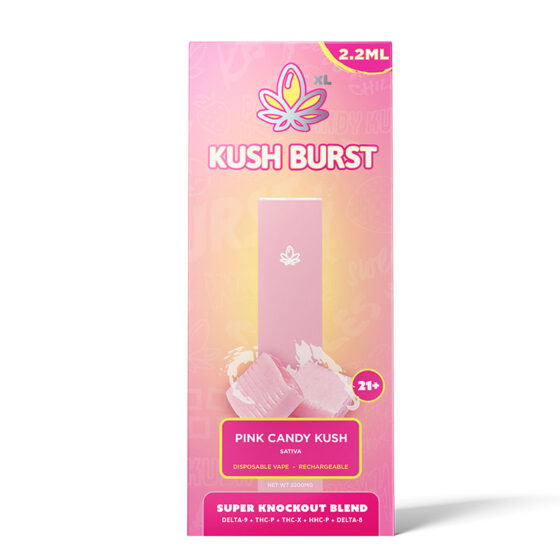 THC Vape Pen - Super Knockout 2.2ml THC Disposable - Pink Candy Kush - 2200mg - By Kush Burst